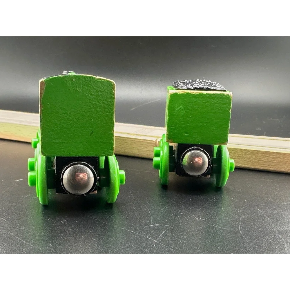 Learning Curve Thomas Henry Wooden Railway Train with Tender‎ Vtg 2003 #3 Green